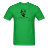 "Albert Einstein: Knowledge Quote" - Men's T-Shirt bright green / S - LabRatGifts - 9