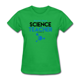 "World's Best Science Teacher" - Women's T-Shirt bright green / S - LabRatGifts - 8