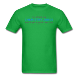 "Chemistry Jokes" - Men's T-Shirt bright green / S - LabRatGifts - 9