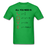 "All You Need is Love" - Men's T-Shirt bright green / S - LabRatGifts - 9