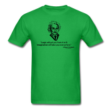 "Albert Einstein: Logic Quote" - Men's T-Shirt bright green / S - LabRatGifts - 8