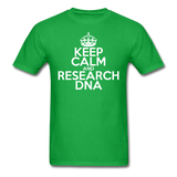 "Keep Calm and Research DNA" (white) - Men's T-Shirt bright green / S - LabRatGifts - 2