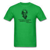 "Albert Einstein: T-Shirts Quote" - Men's T-Shirt bright green / S - LabRatGifts - 7
