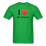 "I ♥ Microbiology" (black) - Men's T-Shirt bright green / S - LabRatGifts - 7