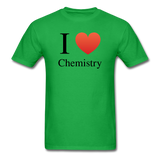 "I ♥ Chemistry" (black) - Men's T-Shirt bright green / S - LabRatGifts - 8