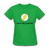 "Faster than 186,282 MPS" - Women's T-Shirt bright green / S - LabRatGifts - 7