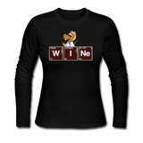 "WINe Periodic Table" - Women's Long Sleeve T-Shirt black / S - LabRatGifts - 5
