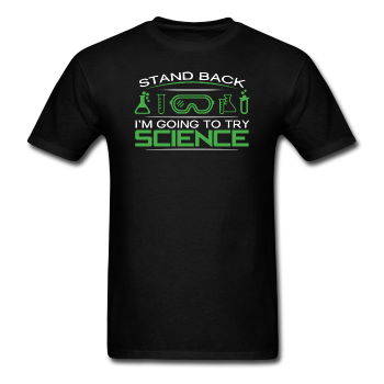 "Stand Back" - Men's T-Shirt black / S - LabRatGifts - 1