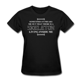 "Skeleton Inside Me" - Women's T-Shirt black / S - LabRatGifts - 1