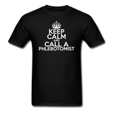 "Keep Calm and Call A Phlebotomist" (white) - Men's T-Shirt black / S - LabRatGifts - 11