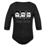 "Heavy Metals" - Baby Long Sleeve One Piece black / 6 months - LabRatGifts - 1
