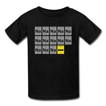 "Na Na Na Batmanium" - Kids' T-Shirt black / XS - LabRatGifts - 1