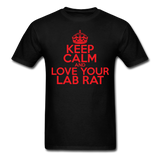 "Keep Calm and Love Your Lab Rat" (red) - Men's T-Shirt black / S - LabRatGifts - 13