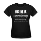 "Engineer" (white) - Women's T-Shirt black / S - LabRatGifts - 1