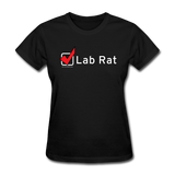 "Lab Rat, Check" - Women's T-Shirt black / S - LabRatGifts - 1