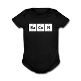 "BaCoN" - Baby Short Sleeve One Piece black / Newborn - LabRatGifts - 1