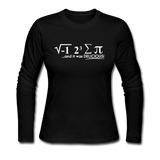 "I Ate Some Pie" (white) - Women's Long Sleeve T-Shirt black / S - LabRatGifts - 2