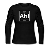 "Ah! The Element of Surprise" - Women's Long Sleeve T-Shirt black / S - LabRatGifts - 2