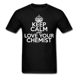 "Keep Calm and Love Your Chemist" (white) - Men's T-Shirt black / S - LabRatGifts - 11