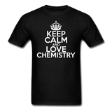 "Keep Calm and Love Chemistry" (white) - Men's T-Shirt black / S - LabRatGifts - 11