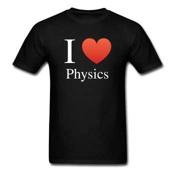 "I ♥ Physics" (white) - Men's T-Shirt black / S - LabRatGifts - 1