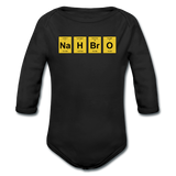 "NaH BrO" - Baby Long Sleeve One Piece black / 6 months - LabRatGifts - 1