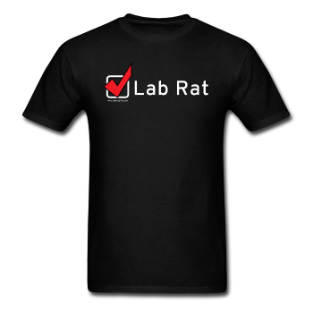 "Lab Rat, Check" - Men's T-Shirt black / S - LabRatGifts - 1
