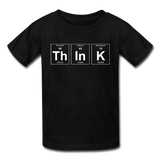 "ThInK" (white) - Kids' T-Shirt black / XS - LabRatGifts - 1