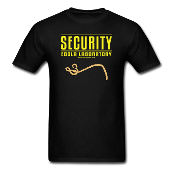 "Security Ebola Laboratory" - Men's T-Shirt black / S - LabRatGifts - 1