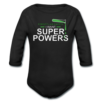"Forget Lab Safety" - Baby Long Sleeve One Piece black / 6 months - LabRatGifts - 1
