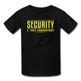 "Security E. Coli Laboratory" - Kids' T-Shirt black / XS - LabRatGifts - 5