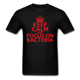 "Keep Calm and Focus On Bacteria" (red) - Men's T-Shirt black / S - LabRatGifts - 13