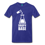 "Drop the Base" (white) - Men's T-Shirt royal blue / S - LabRatGifts - 5