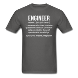 "Engineer" (white) - Men's T-Shirt charcoal / S - LabRatGifts - 7