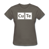 "CuTe" - Women's T-Shirt charcoal / S - LabRatGifts - 12