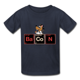 "Bacon Periodic Table" - Kids T-Shirt navy / XS - LabRatGifts - 1