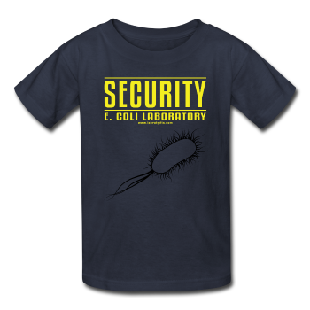 "Security E. Coli Laboratory" - Kids' T-Shirt navy / XS - LabRatGifts - 1