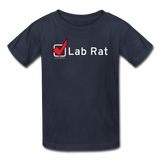 "Lab Rat, Check" - Kids' T-Shirt navy / XS - LabRatGifts - 2