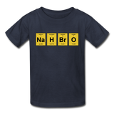 "NaH BrO" - Kids' T-Shirt navy / XS - LabRatGifts - 4