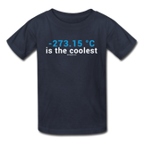 "-273.15 ºC is the Coolest" (white) - Kids' T-Shirt navy / XS - LabRatGifts - 2