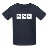 "BaCoN" - Kids' T-Shirt navy / XS - LabRatGifts - 2