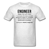 "Engineer" (black) - Men's T-Shirt light oxford / S - LabRatGifts - 2