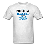 "World's Best Biology Teacher" - Men's T-Shirt light oxford / S - LabRatGifts - 2