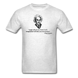 "Albert Einstein: Logic Quote" - Men's T-Shirt light oxford / S - LabRatGifts - 9