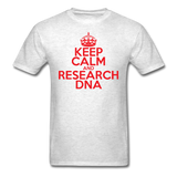 "Keep Calm and Research DNA" (red) - Men's T-Shirt light oxford / S - LabRatGifts - 2