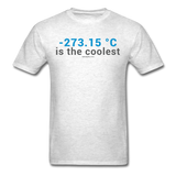 "-273.15 ºC is the Coolest" (gray) - Men's T-Shirt light oxford / S - LabRatGifts - 2