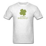 "Lucky Biologist" - Men's T-Shirt light oxford / S - LabRatGifts - 9