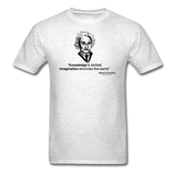 "Albert Einstein: Knowledge Quote" - Men's T-Shirt light oxford / S - LabRatGifts - 10