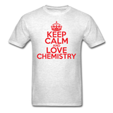 "Keep Calm and Love Chemistry" (red) - Men's T-Shirt light oxford / S - LabRatGifts - 2