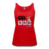 More Fun in the Lab w/ "Talk Nerdy to Me" Women's Tank Top red / S - LabRatGifts - 3